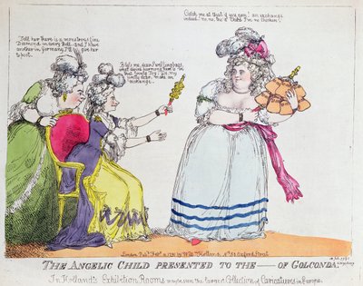 El niño angélico presentado al ----- de Golconda, 1791 de English School